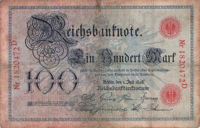 100 Mark 1898 D/D Ro.17